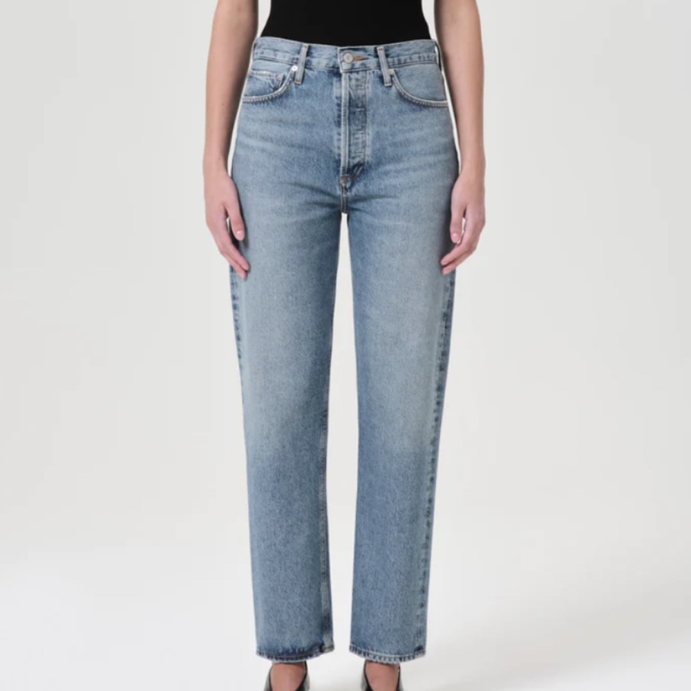 AGOLDE 90’s Pinch Waist High Rise Straight Jeans – Size 28 (Navigate)